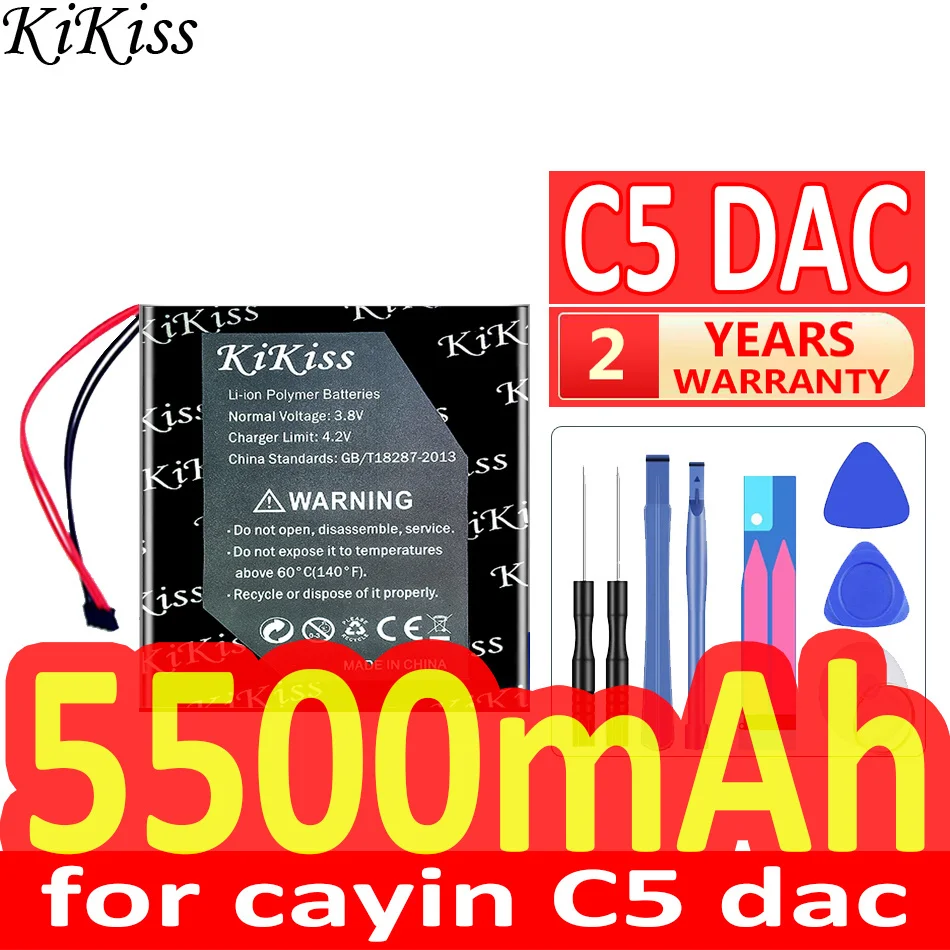

4000mAh/6600mAh KiKiss Powerful Battery for cayin C5 dac i5 N3 N6 Player N6ii A01 N 6 Mk2