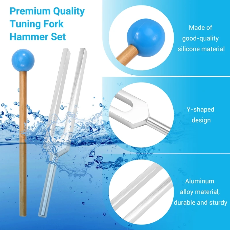 432Hz Tuning Fork For Healing Mental Relaxing Chakra Strengthen Stress Relieve,Aluminum Alloy Tuning Fork 4