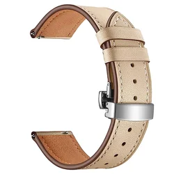 Premium Leather Strap Replacement - Elegant Wristband for Redmi watch 5 lite (Silver apricot)