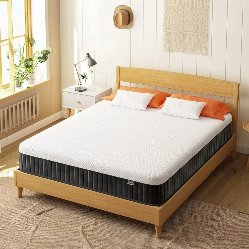 Firm Double Mattress, 12 Inch Memory Foam Full Size Mattress, Full Bed Mattress in a Box,Pressure Relief & Firm Mattress Double 3