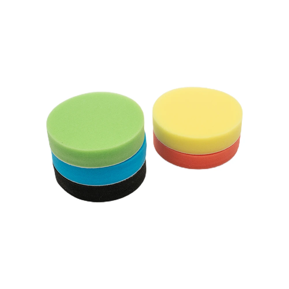 Waxing Polishing Pad Grinding Circular Flat Furniture Polisher Sponge Tools Attachment Auto Buffing Useful Convenient waxing polishing pad grinding sponge 5pcs attachment auto buffing furniture polisher rotary convenient durable