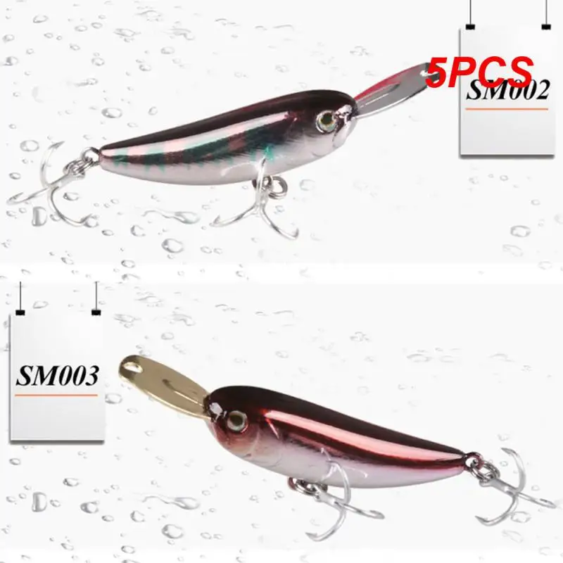 

Жесткие приманки 5 шт., Тонущая искусственная приманка, Райзер, приманка, маленький металлический воблер с губами, Джеркбейт, гольян, 40 мм, для ловли окуня и форели