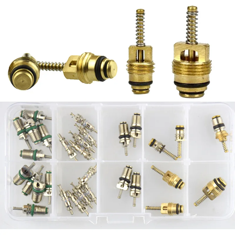 30PcsacvalvecorekitR12R134ACarAirConditioningValveCoreKit