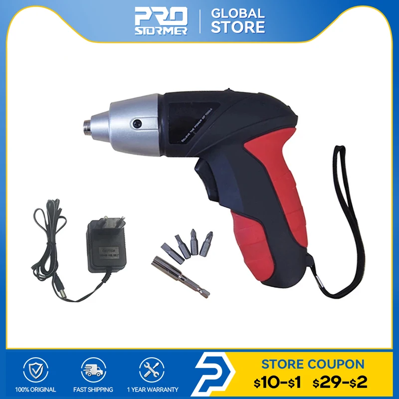 PROSTORMER 4.8V Small Electric Screwdriver Rechargeable Handheld