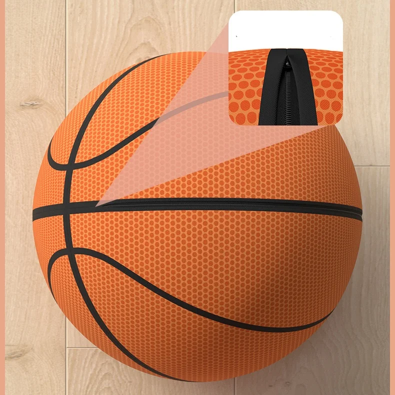 Kids Bouncing Mute Silent Basketball With Cloth Cover Indoor Silent Foam Basketball Bounce Soft Squeezable Ball 4