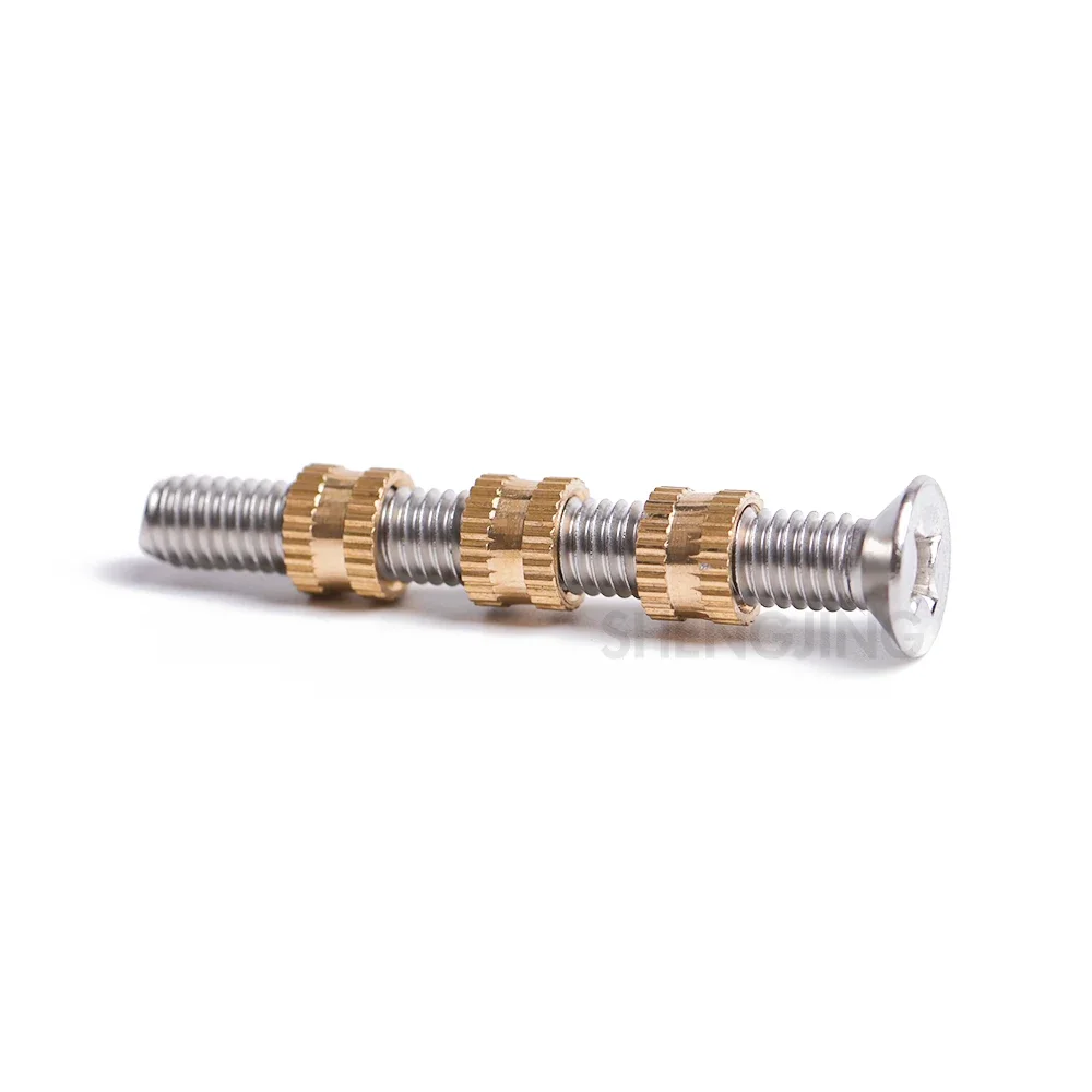 Metric Brass Threaded Inserts Assortment Kit up to 1230 M1 M2 M2.5 M3 M4 M5 M6 M8 M10 Knurled Nuts Heat Set for 3D Components