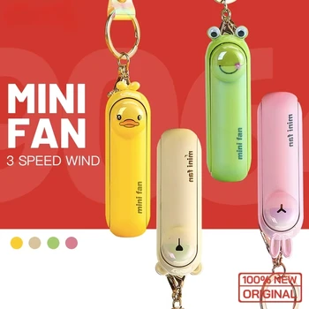 XIAOTREE Cute Mini Fan Kipas Portable Hand Fold Bedside Office USB Charge Battery Table Desk Cooling Folding Handheld Fan 1
