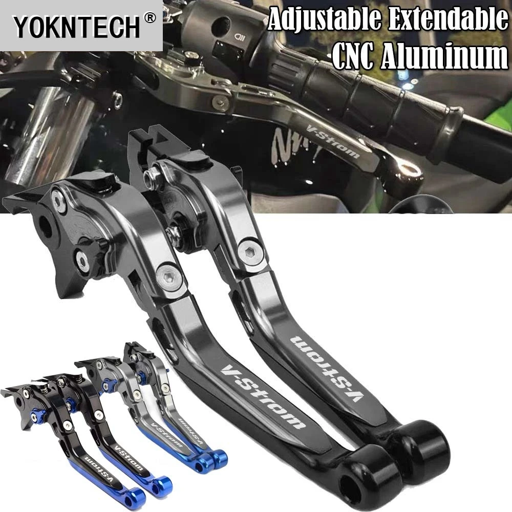 Per Suzuki V-Strom 1050/Xt 1000/Xt 650/Xt 250 X Moto Estensibile Pieghevole Leve Frizione Freno Maniglia Leva Freno