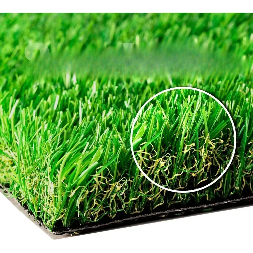 Thick Fake Grass Rug 6 FT x 12 FT Indoor Outdoor Garden Lawn Landscape Synthetic Turf Mat-Artificial Lawn Rug