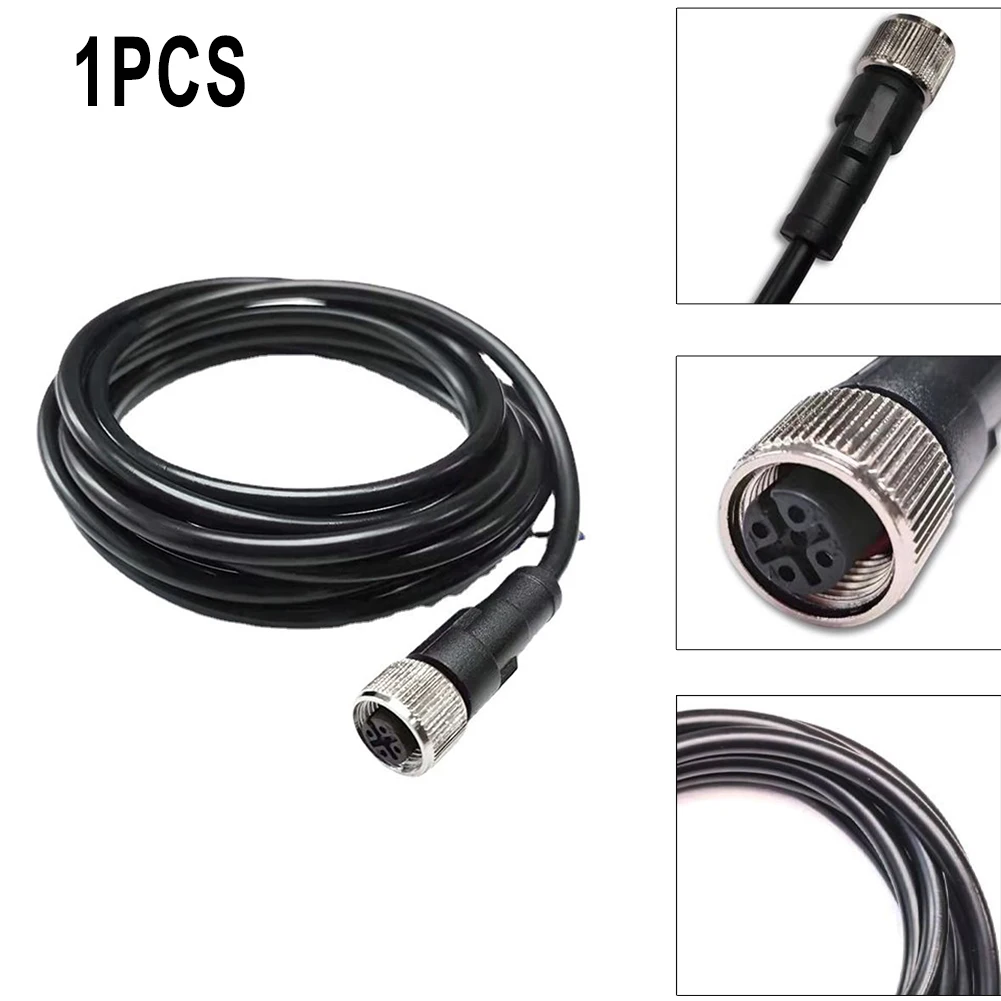 

1pc M12 Sensor Connector Waterproof Plug Male&Female 5 Pin PVC Line AType Sensor Nickel Plating Screw Lock Cable Connectors