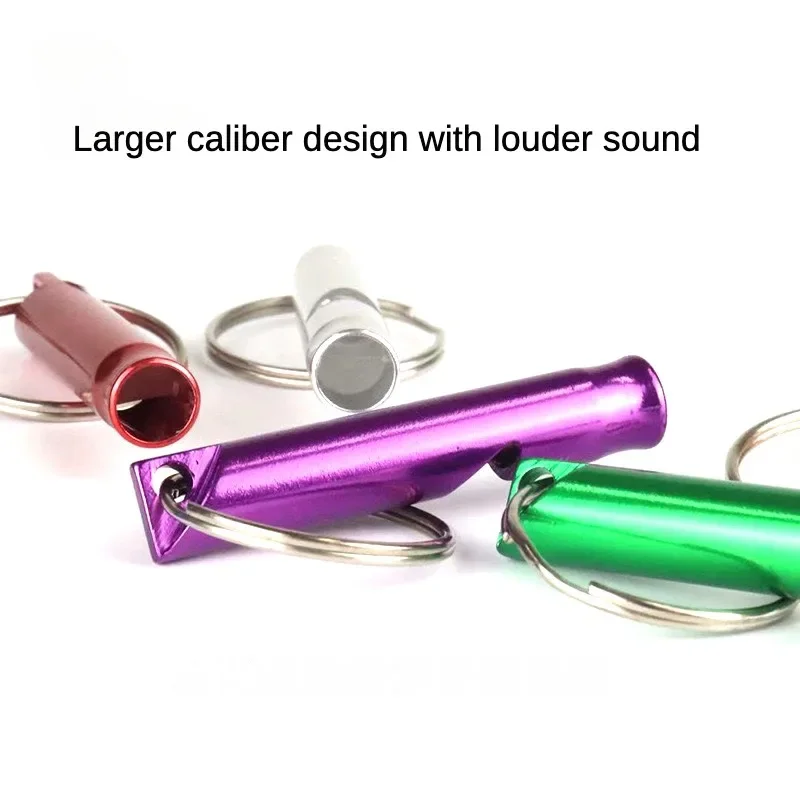 

Training Multifunction Whistle Aluminum Camping Multifunction Small Whistle Key Ring Keychain Train Whistles titanium whistle