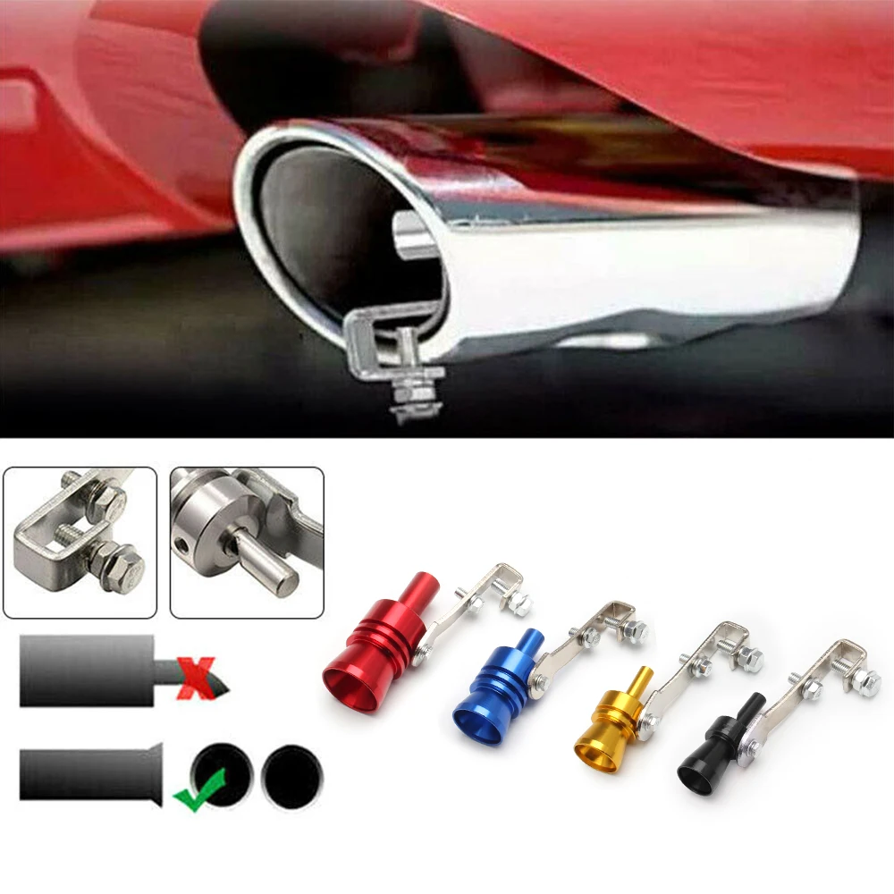 Universal Simulator Whistler Exhaust Fake Turbo Whistle Pipe Sound Muffler Blow Off Car Styling Tunning S/M/L/XL