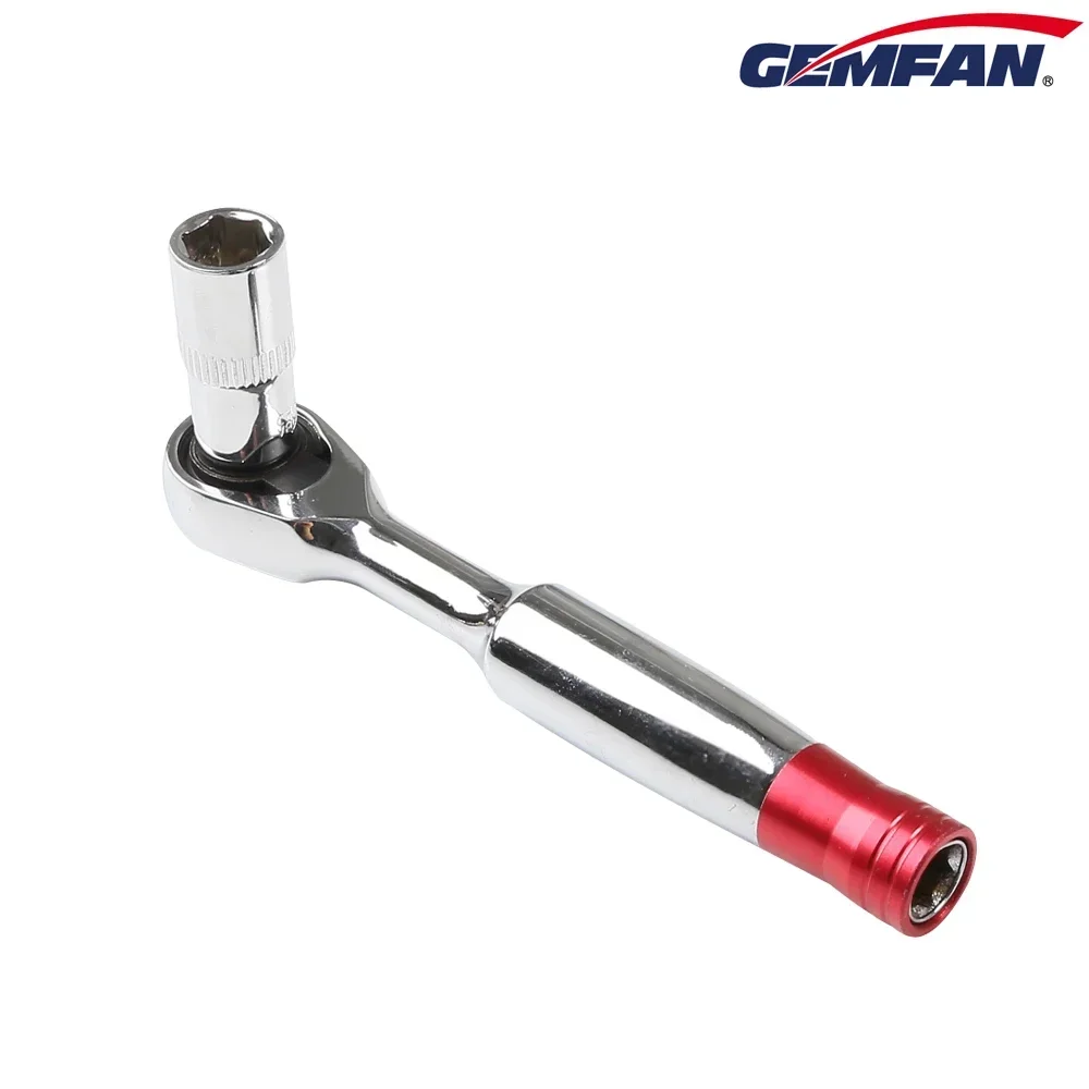 Gemfan 래칫 스크루 드라이버 소켓 렌치, 1/4 인치, 8mm