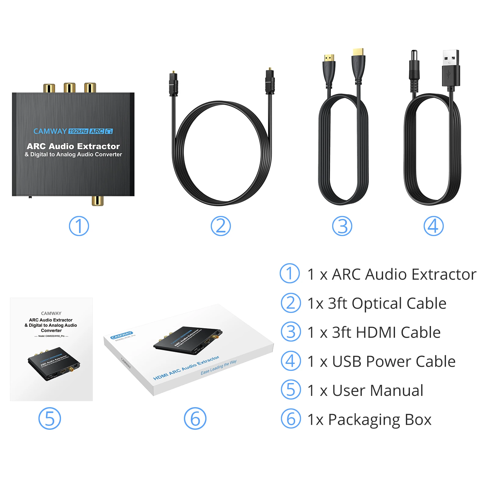 HDMI ARC Audio Return Channel DAC Converter Digital HDMI ARC Optical SPDIF Coaxial to Analog 3.5mm L/R Stereo Audio Adapter images - 6