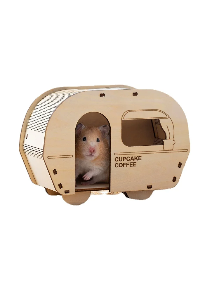 

YY Hamster Special Shelter Wooden Nest Djungarian Hamster Landscaping Supplies