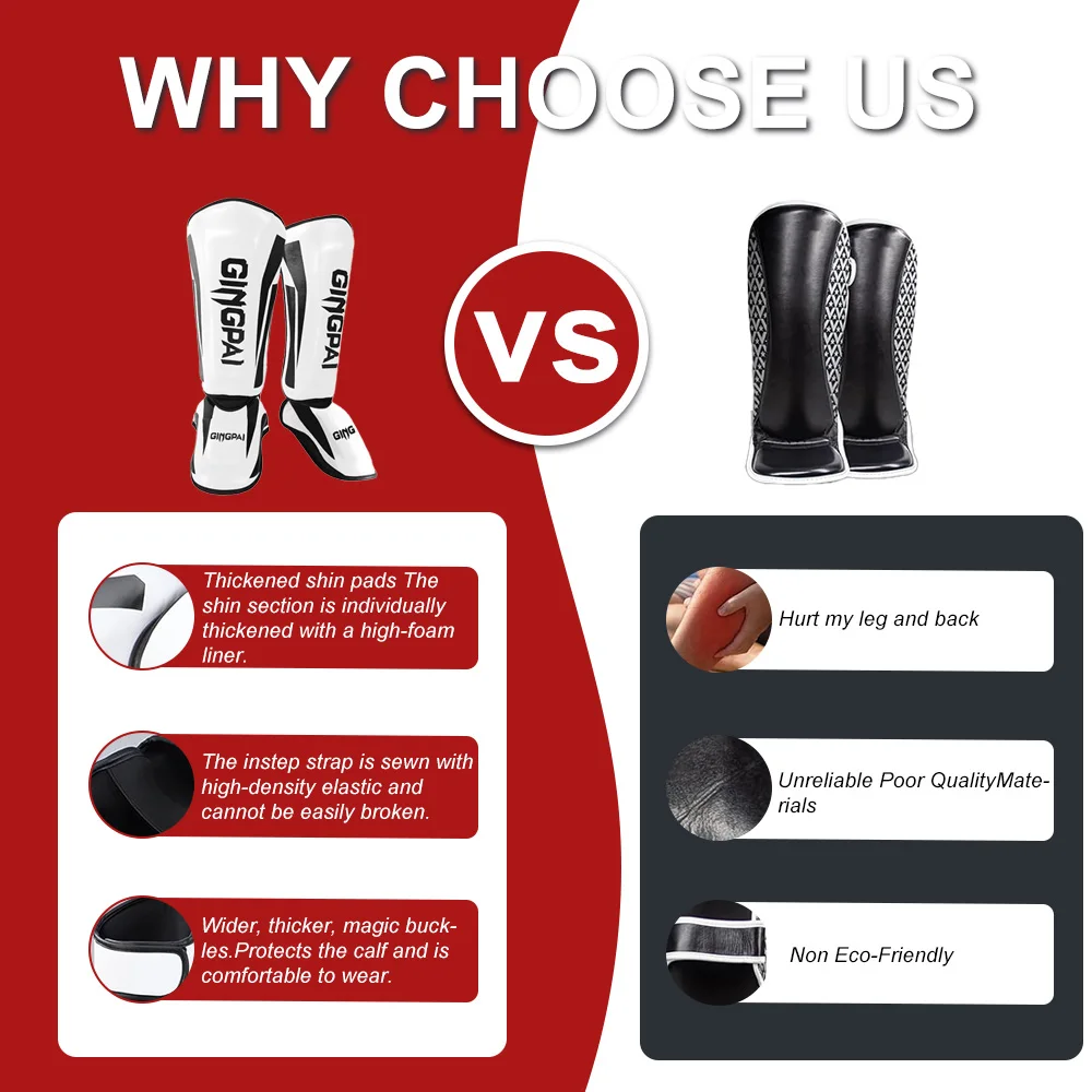 Kickboxing Leg Guards Professional Kickboxing Leg Guard Muay Ankle Protector Sparring MMA Shin Boxing Thickened Fighting Gear AnkleProtective Guards