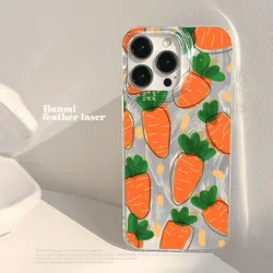 Shockproof Cartoon Carrot TPU Phone Case Cover - Galaxy S23 Ultra (BA - T3249)