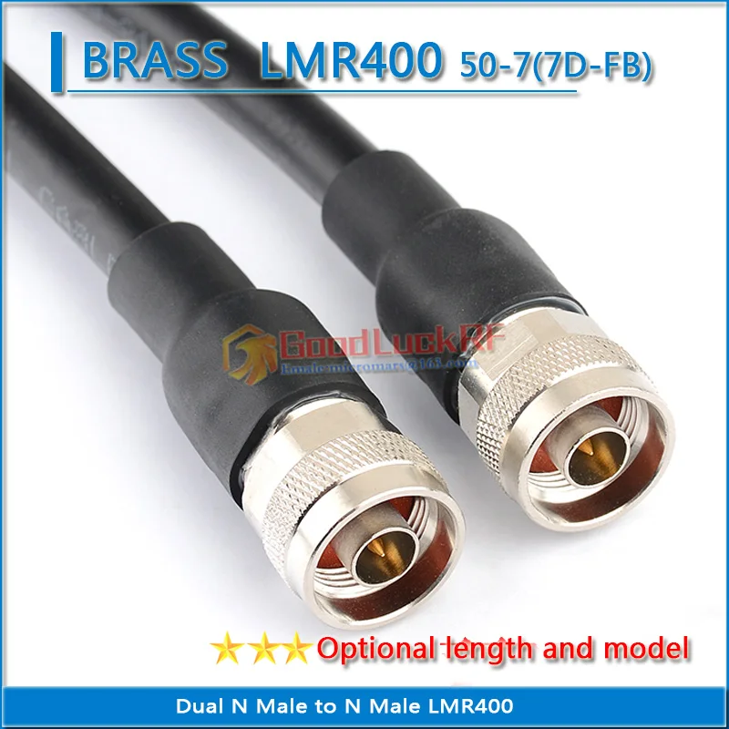 Dupla L16 n Macho para n Macho Coaxial Trança Jumper Lmr400 Rg8 Rg8u Rg8 u Sywv507 7d-fb Estender Cabo 50 Ohm Alta Qualidade