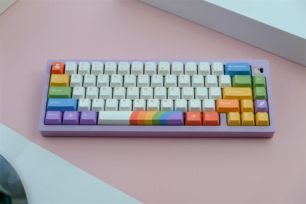 Rockatship Exclusive: Vibrant MX Switch Keycaps in Rainbow Colors