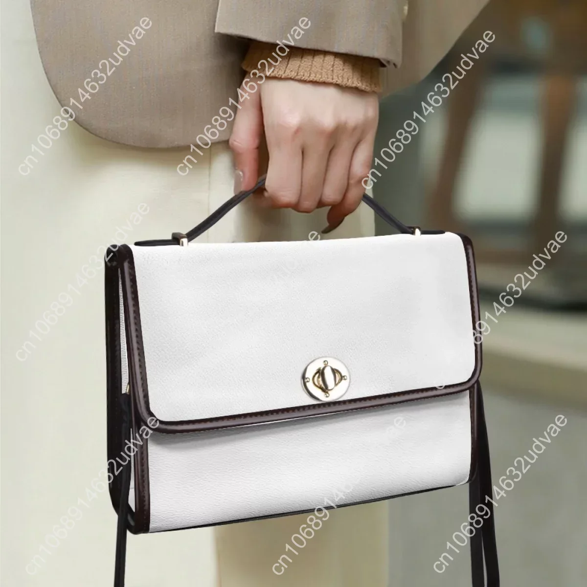 Personalized PU Leather Saddle Bags for Women Ladies Tote Custom DIY Printing Elegant Women's Handbag Brand Design Crossbody Bag