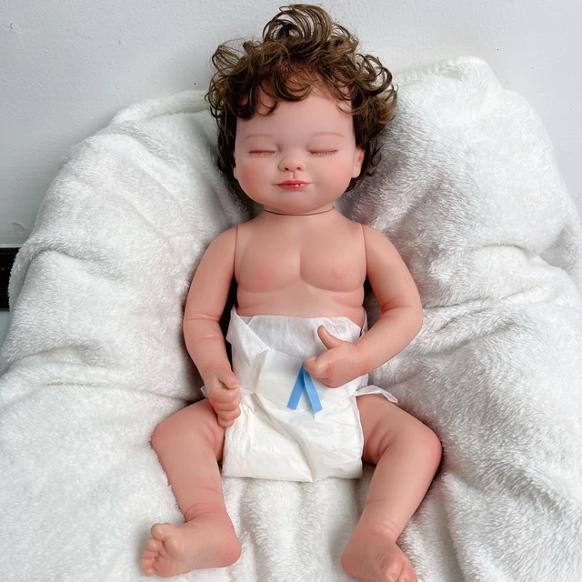 Boneca Tutti Bebe Reborn Recém-nascida, Pano Macio, 3D Pintado