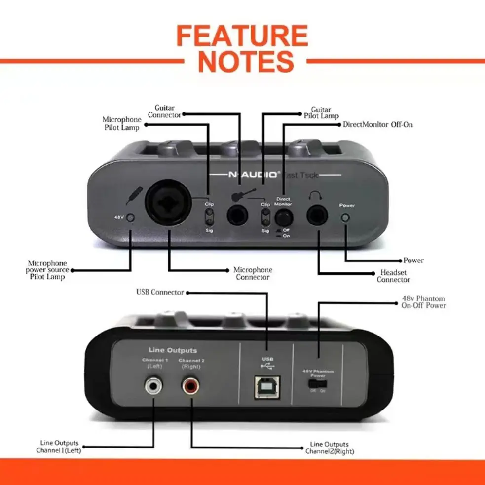  M-Audio Fast Track II Avid USB Recording Studio Interface :  Musical Instruments