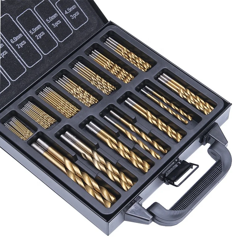 

99pc HSS Twist Drill Bit Set Tool Kit for steel