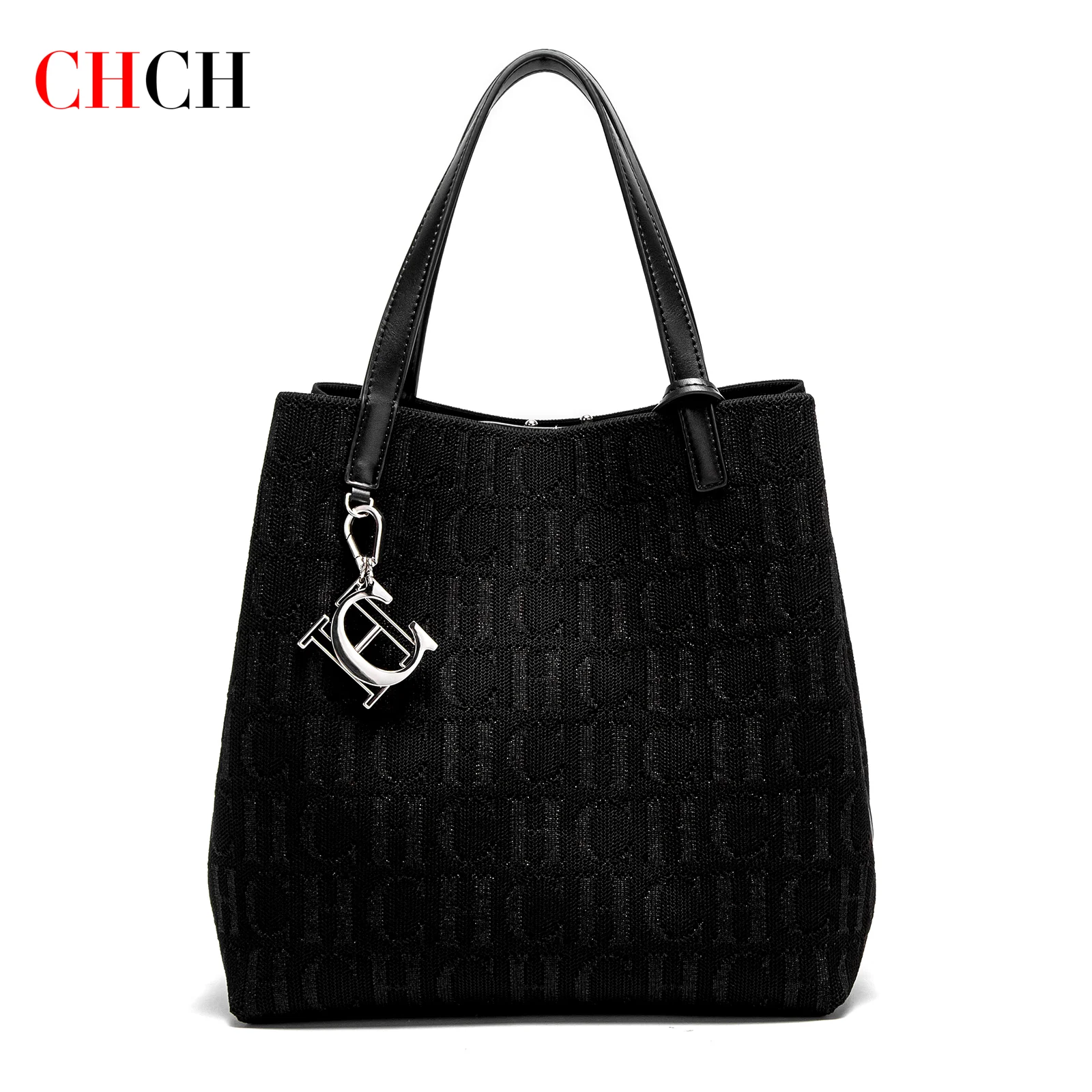 حقيبة يد نسائية من CHCH جديدة بلون سادة Flyknit حق...