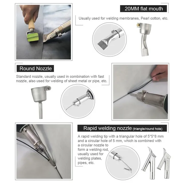 Set 12 Ugelli Per Pistola Ad Aria Calda 850 - Per Stazioni Di Saldatura