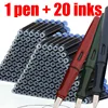 21PCS/SET Posture Correction M20 Fountain Pen Plastic Frosted Blue Red Green Nib Stationery Office School Supplies Writing Gift 1