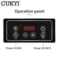 110V/220V Commercial Automatic Fruit Dryer Intelligent Touch panel Stainless Steel Food dehydrator Child Snacks Roasting machine 2