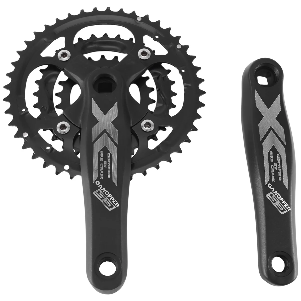 

GANOPPER MTB Bicycle Crankset 64/104BCD 32T Disc Compatible 8S/9S/10S/ 11-Speed 170mm Crank Mountain Bike Chainring Black