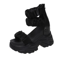 Summer Sandals 10CM Wedge Heels Sneakers New 2025 Women Beach Flip Flop High Platform Casual Sandals Breathable Walking Slippers - Image 3