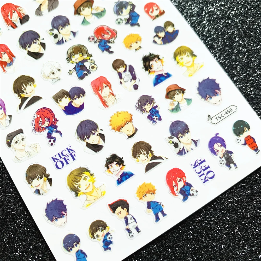

TSC series TSC-449-450 Football Boy3D Back glue Self-adhesive Nail art Nail sticker decoration tool Sliders For Nail Decals