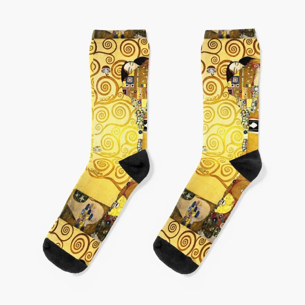 

Gustav Klimt The Embrace Socks sports stockings Lots gifts Socks Female Men's