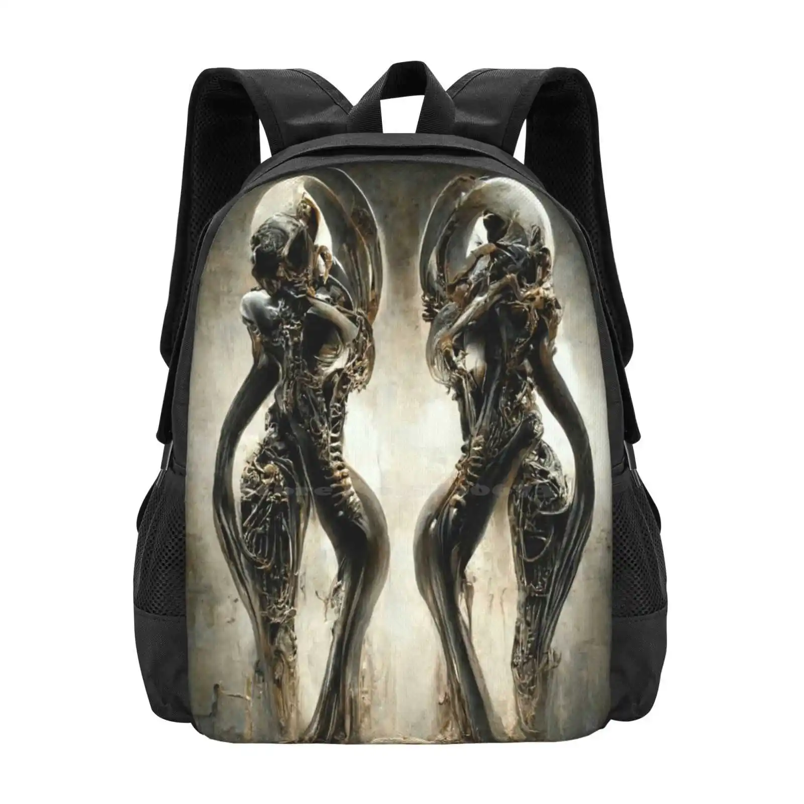 Ballerini Biommeccanici-Alien Head To Head - Promethean Tech Mech 3D Print Design Zaino Borsa Per Studenti Aliens Alien Guita