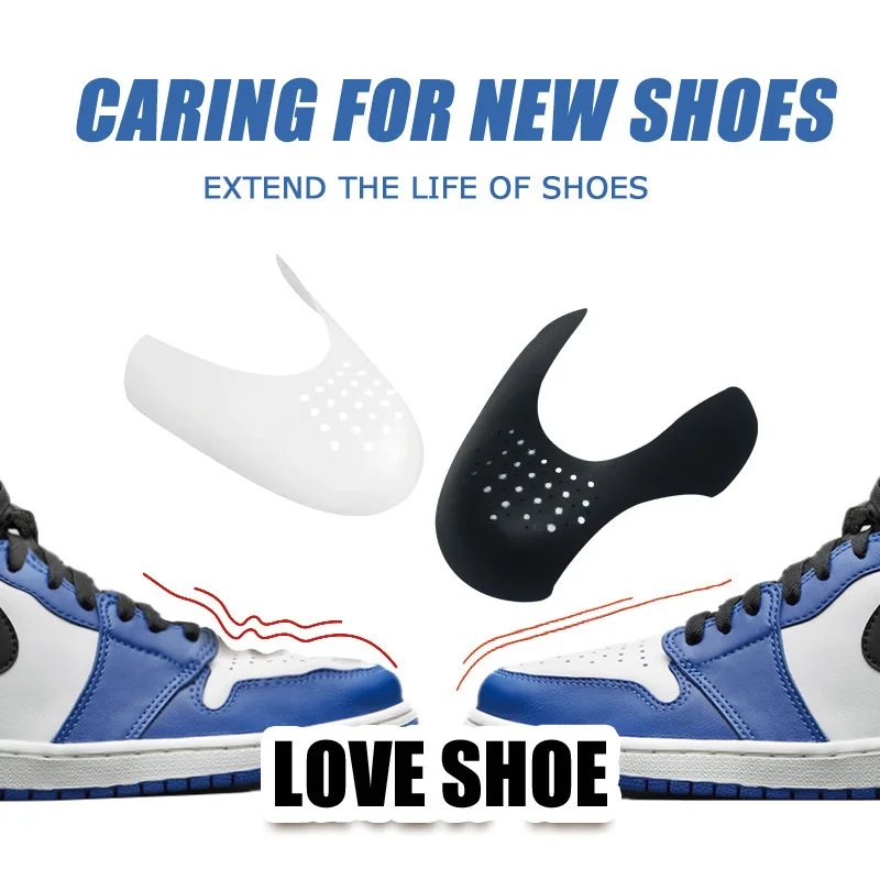 10 Pair Crease Protector Shoe Anti Crease Bending Crack Toe Cap Support Shoe Stretcher Lightweight Keeping Sneakers Accessories