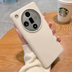 Soft Liquid Silicone Shockproof Luxury Back Case - Colorful Smooth Finish for OPPO Find X8 Ultra (Beige)
