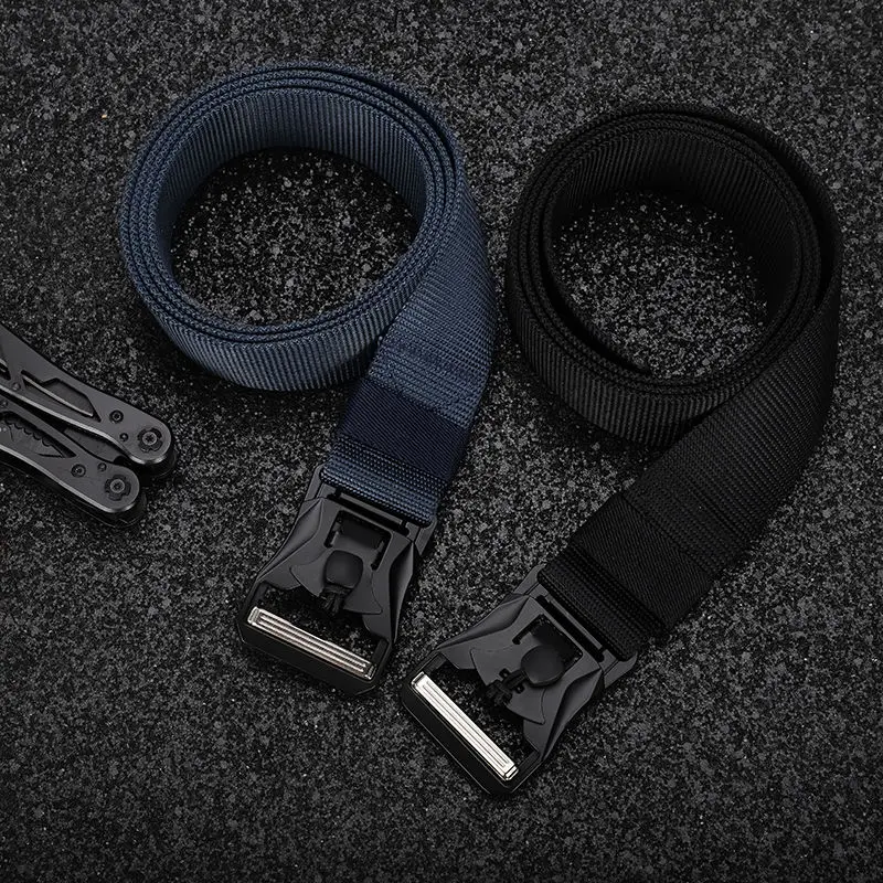 

Men's Belt Army Outdoor Hunting Metal Tactical Multi Function Combat Survival High Quality Marine Corps Canvas For Nylon Belt