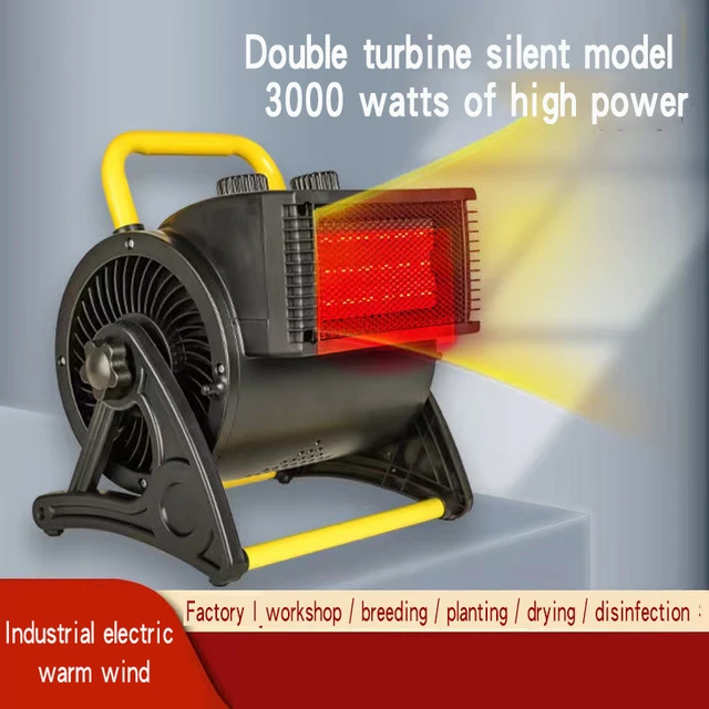 Air Heater Industrial Heater Hot Air Fan Electric Heater Bathroom High-power  Cooling And Heating Living Room Commercial Office - Electric Heaters -  AliExpress