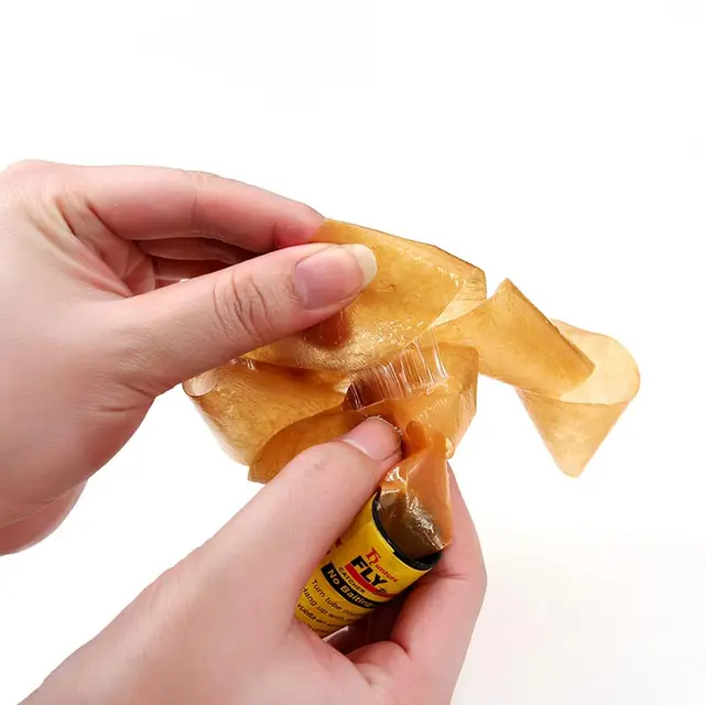 4Db/Beállított Ragadós Légypapír Légy Szalagok Tekercs Dupla Oldalú Legyek Papírcsíkok Rovarok Otthoni Légycsapdás Fogó Hibás Szúnyogok Gyilkosság - Image 4