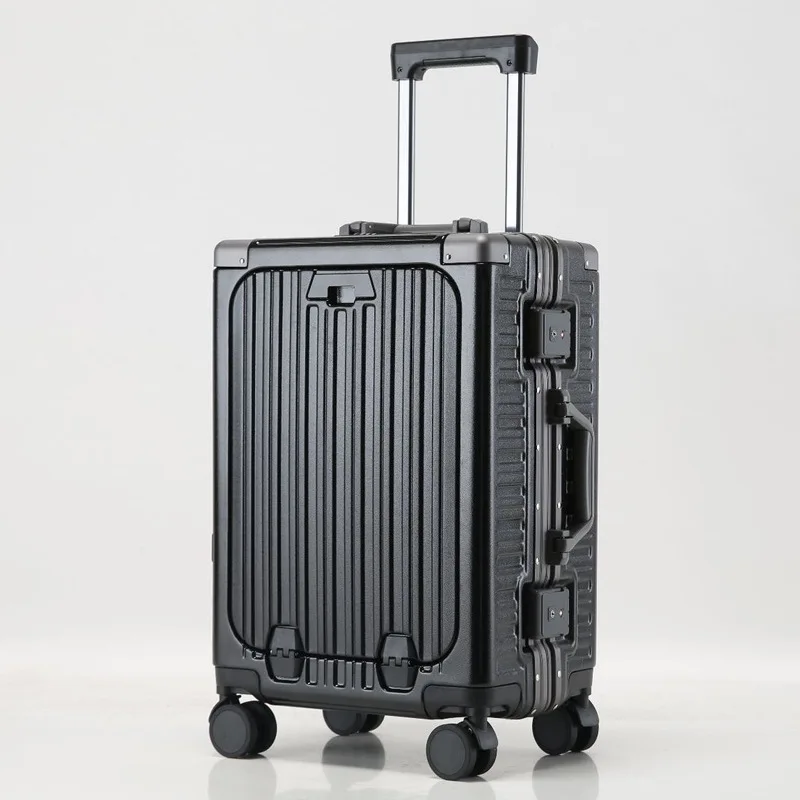 PLUENLI Luggage Trolley Case Password Suitcase Anti-Fall New Dry Suitcase Universal Wheel Aluminum Frame Alloy Boarding Bag