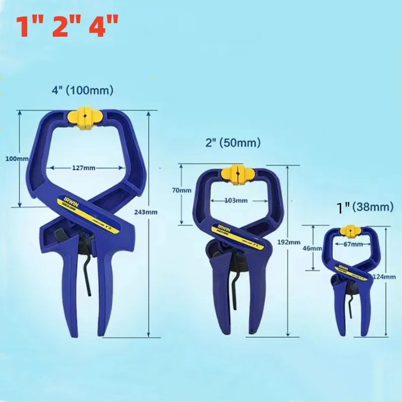 Carpintaria, Extra Large Nylon Clip, Madeira Carpinteiro, Tipo G, 1 