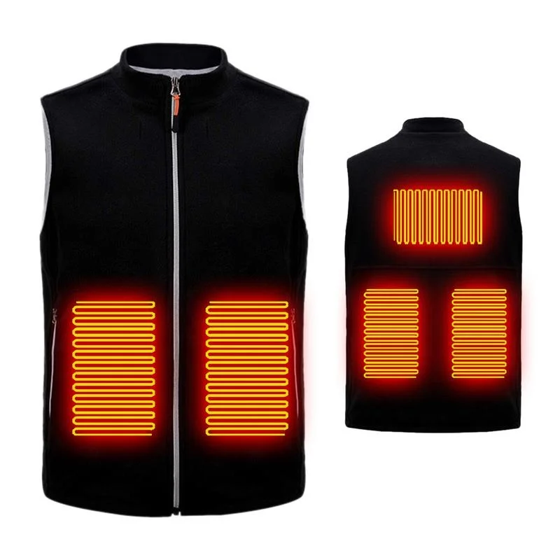 

Winter Warm Men Jacket smart Heated Vest USB trekking Electric Heating Jacket Body Warmer Heating Pad hunting heated vest Jacket