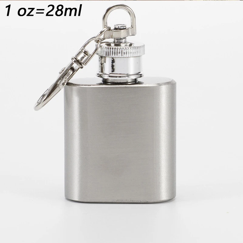 Sleek Stainless Steel Hip Flask - 10oz Portable Alcohol Bottle with Screw Cap