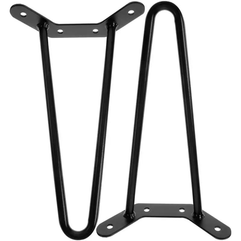 Description Picture 2 of item4/2 pcs Hairpin Leg Coffee Table Leg 250mm Iron Desk Leg End Coffee Table Leg