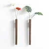 Home Wall Decoration Porch Wall Hanging Vase Living Room Bohemian Plant Flower Bottle Vase Wooden Solid Wood Flower Room Decor 5