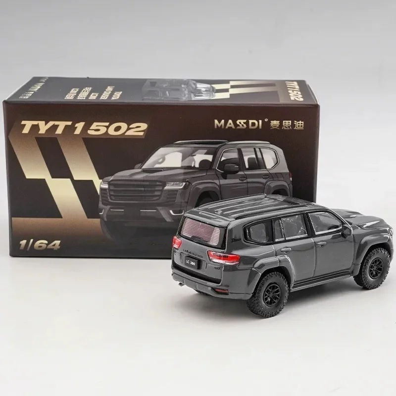 MASDI 1/64 LC300 블랙 & 그레이 킹콩 랜드 크루저 오프로드 합금 자동차 모델