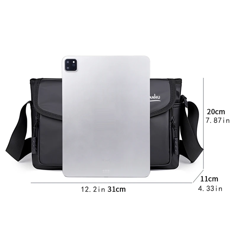 Men's Messenger Bag - adjustable strap - shoulder bag, simple professional and daily portable bag for work, travel and commuting