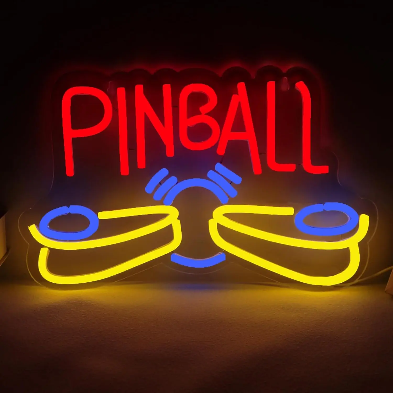Pinball-Neon-Signs-LED-Retro-Pinball-Machine-Game-Neon-Lights-Wall ...